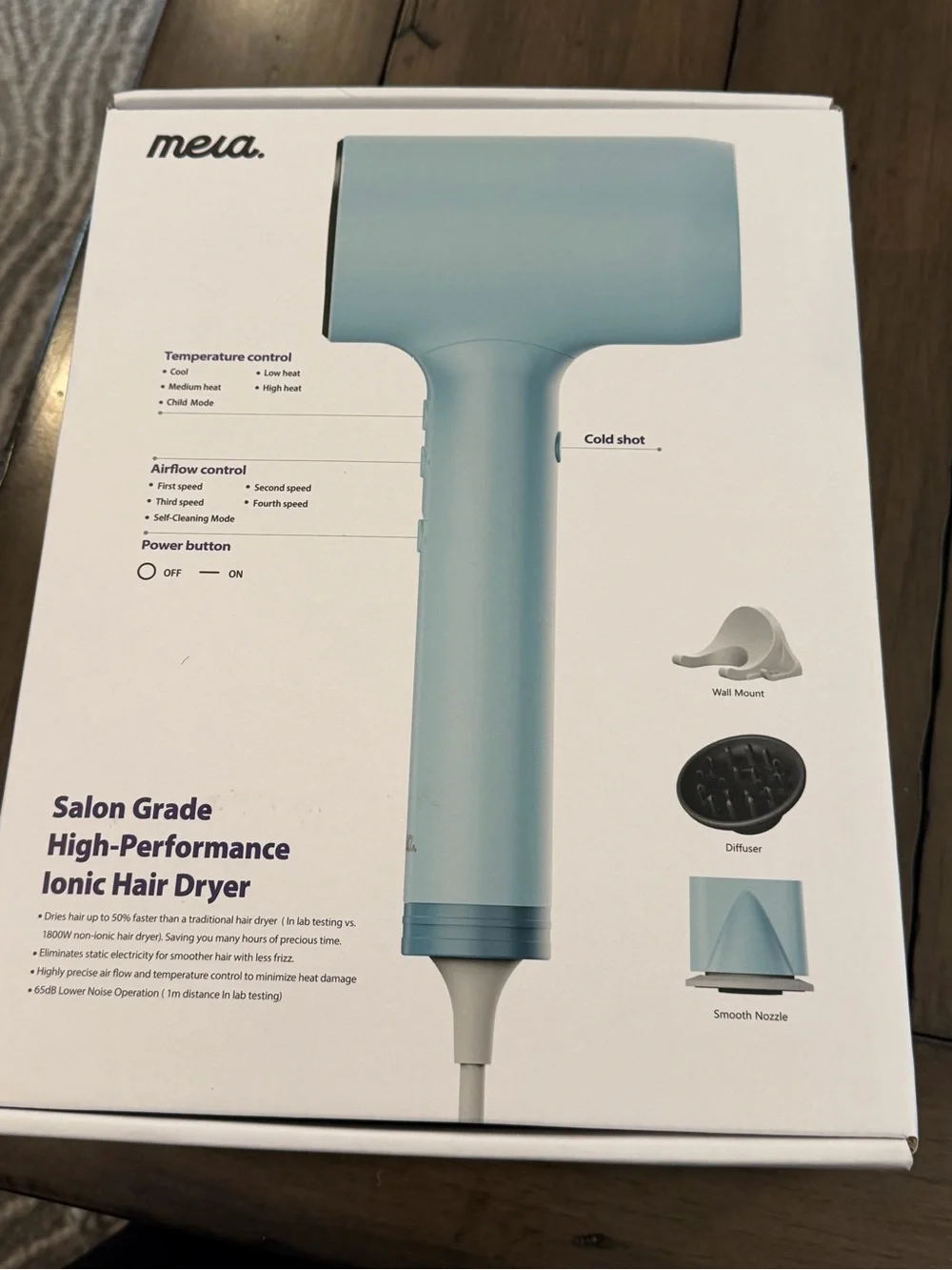 Blue Mera ProMax lonic-X- Fast Drying Hair Dryer with Diffuser, #103